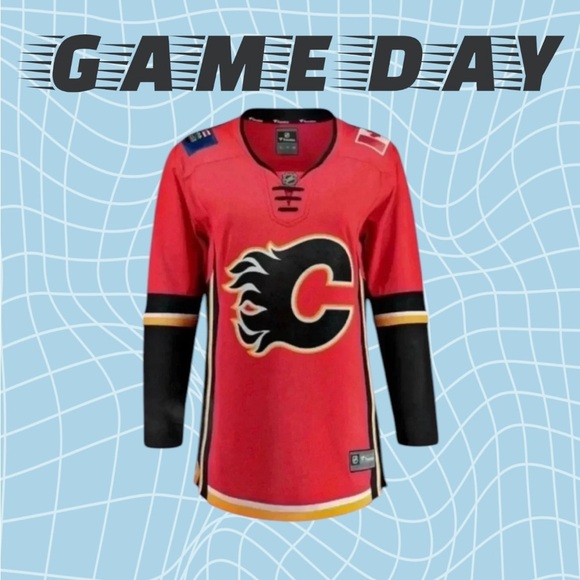 🆕Women | Calgary  Flames Jersey - Picture 1 of 16